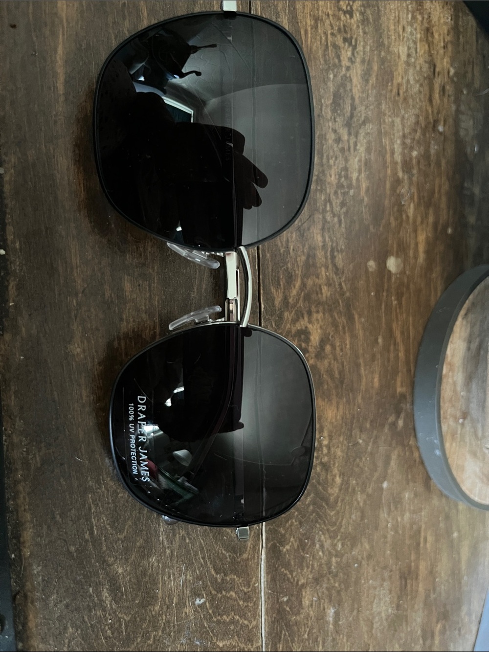 Draper James Black Lensed Sunglasses with Silver Frame
